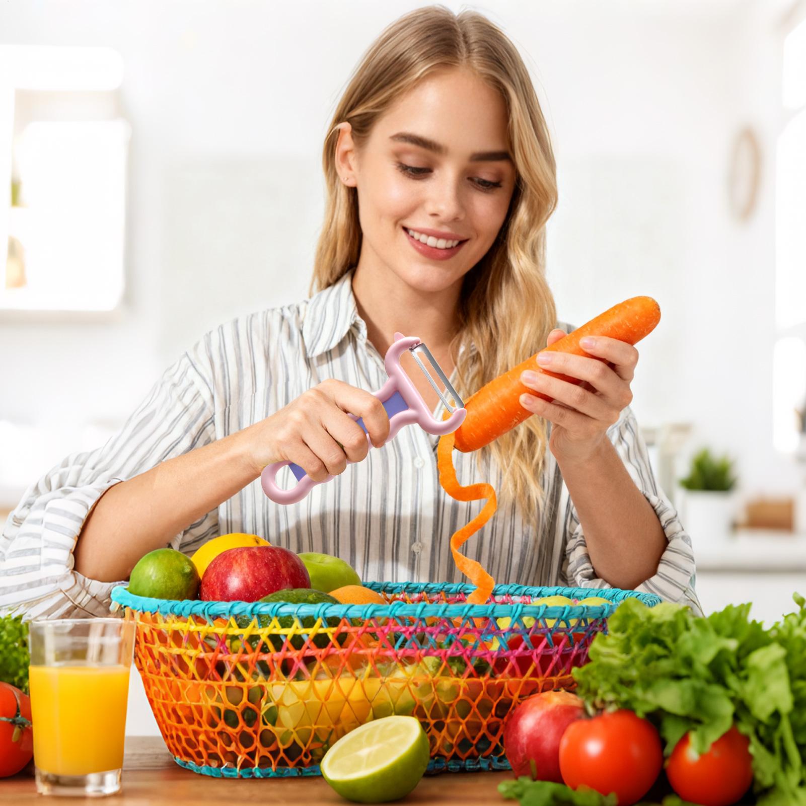 Kitchen Gadgets Men - Obierak do warzyw, ręczny gadżet kuchenny,