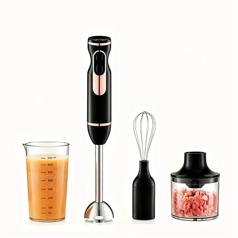 Immersion Blender Stick - A65T-Blender zanurzeniowy 4-w-1 400W z trzepaczką,