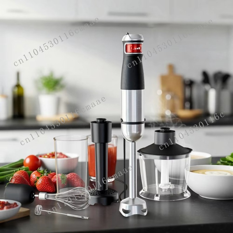 Immersion Blender Stick - Zestaw blendera ręcznego 6-w-1 o mocy
