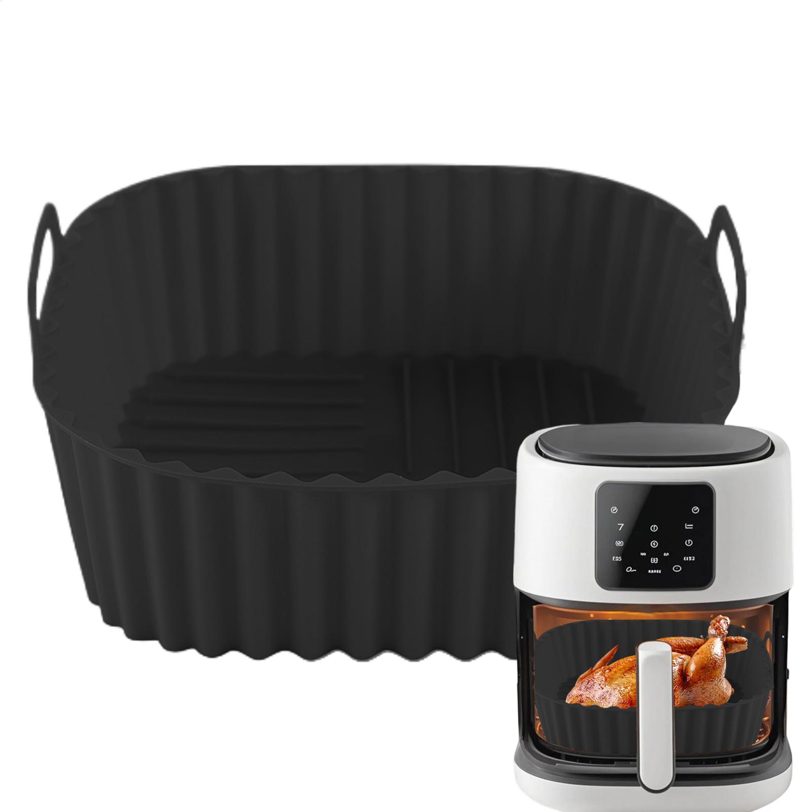 Kitchen Gadgets Men - Silikonowe wkładki do frytkownicy beztłuszczowej, kwadratowe