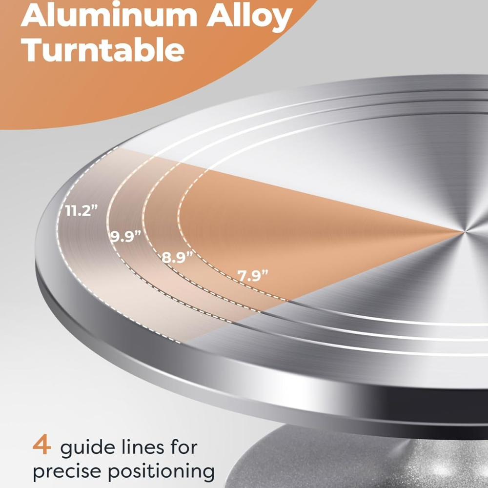Aluminiowy zestaw obrotowej ta – Cake Decorating Turntable recenzja i cena
