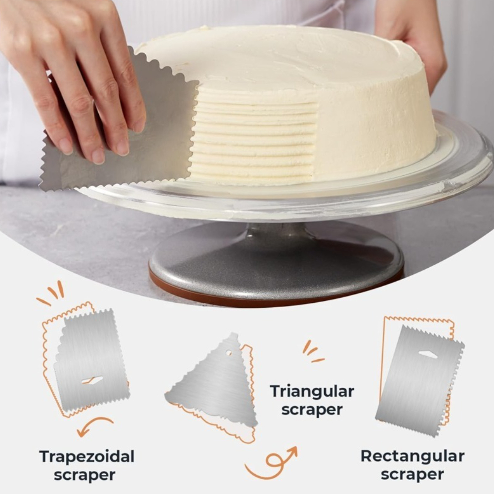 Aluminiowy zestaw obrotowej ta – Cake Decorating Turntable recenzja i cena
