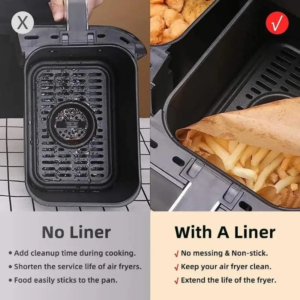 50/100 szt. Jednorazowe papier – Kitchen Gadgets Air Fryer recenzja i cena
