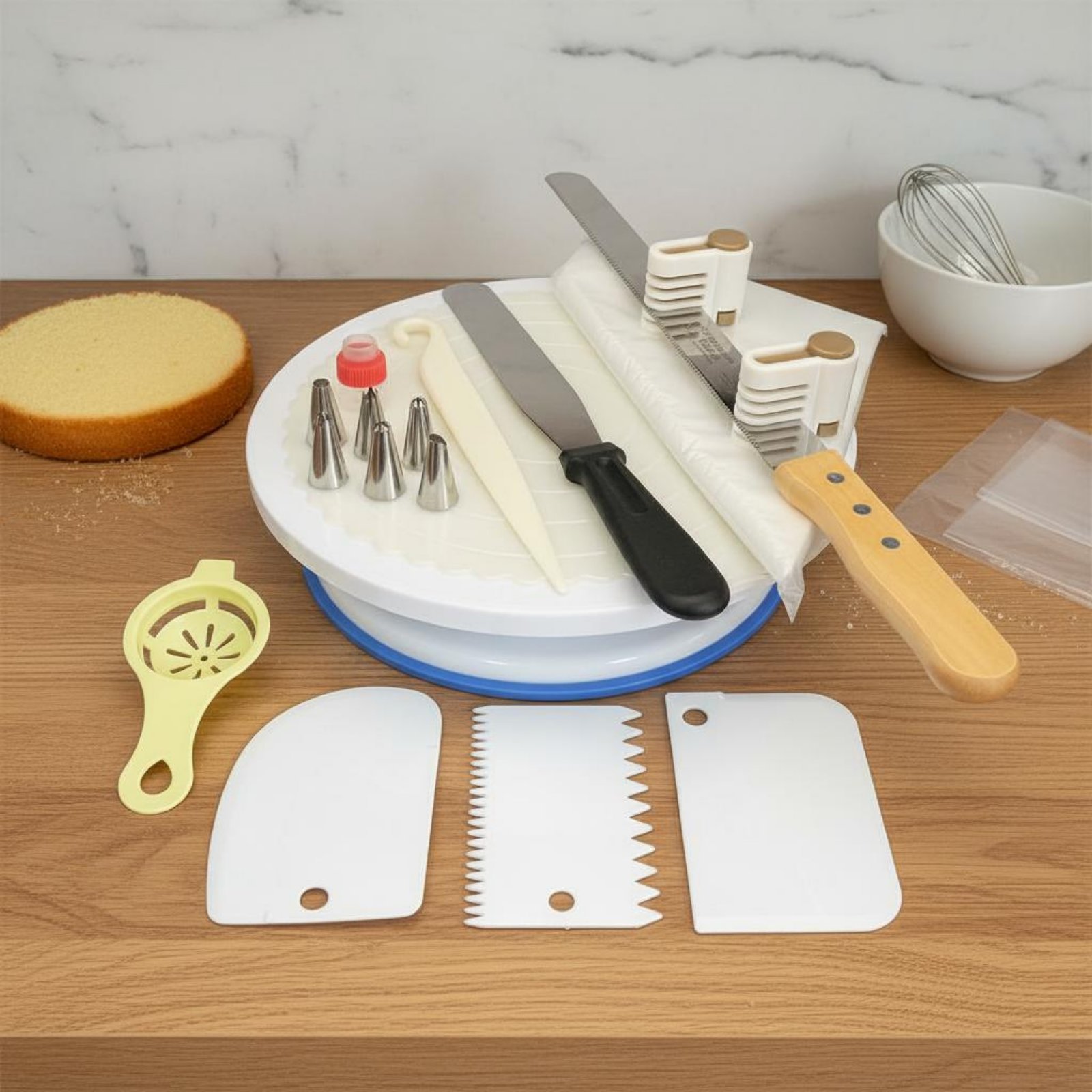 Zestaw do dekorowania ciast z  – Cake Decorating Turntable recenzja i cena