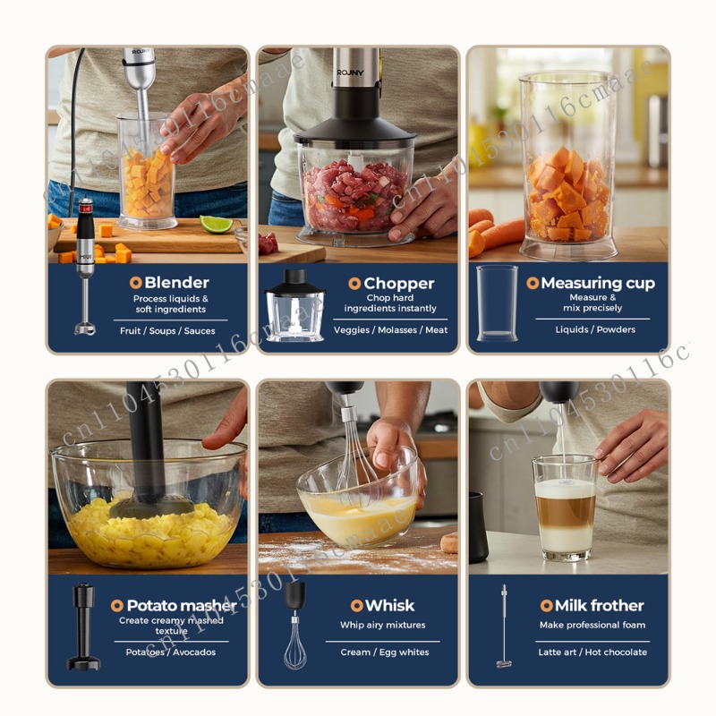 Zestaw blendera ręcznego 6-w-1 – Immersion Blender Stick recenzja i cena