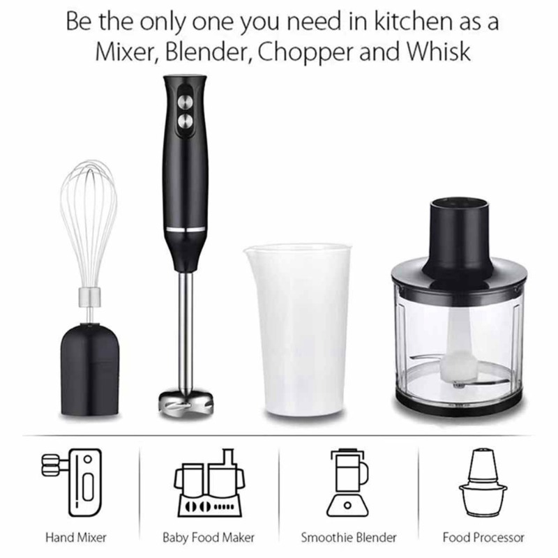 Mikser ręczny zanurzeniowy 4 w – Immersion Blender Stick recenzja i cena