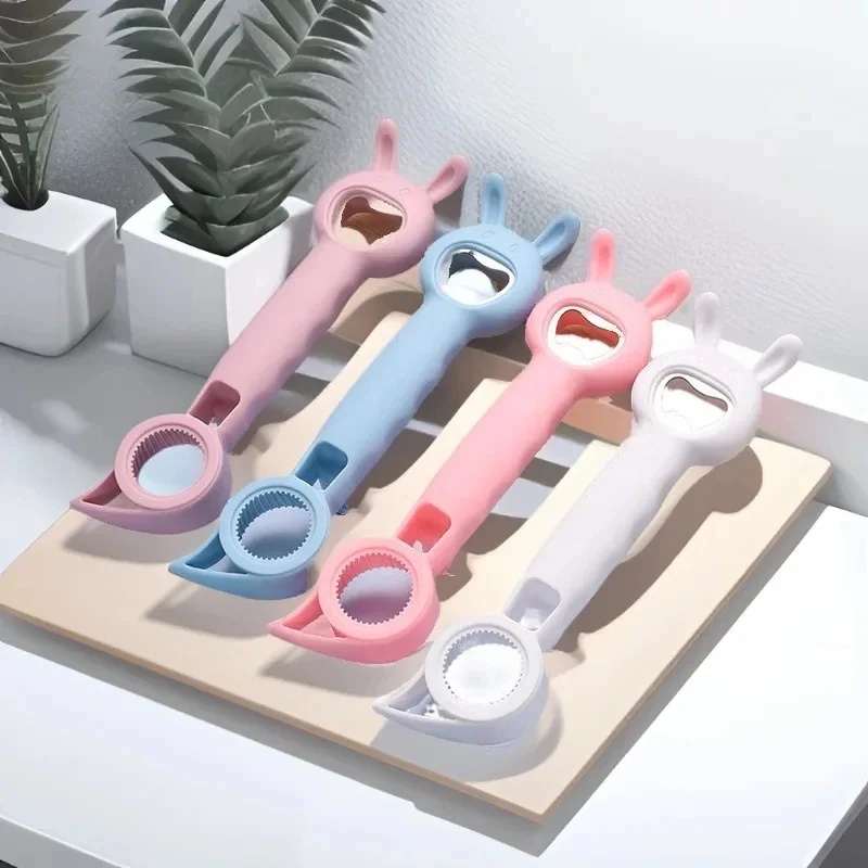1-4 szt. Otwieracz do butelek  – Kitchen Gadgets Jar Openers recenzja i cena