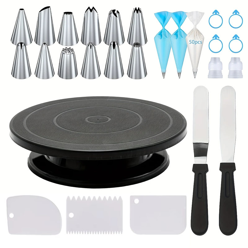 76-częściowy zestaw narzędzi d – Cake Decorating Turntable recenzja i cena