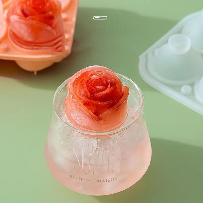 Formy do lodu 3D Rose 4 otwory – Kitchen Handy Gadgets recenzja i cena