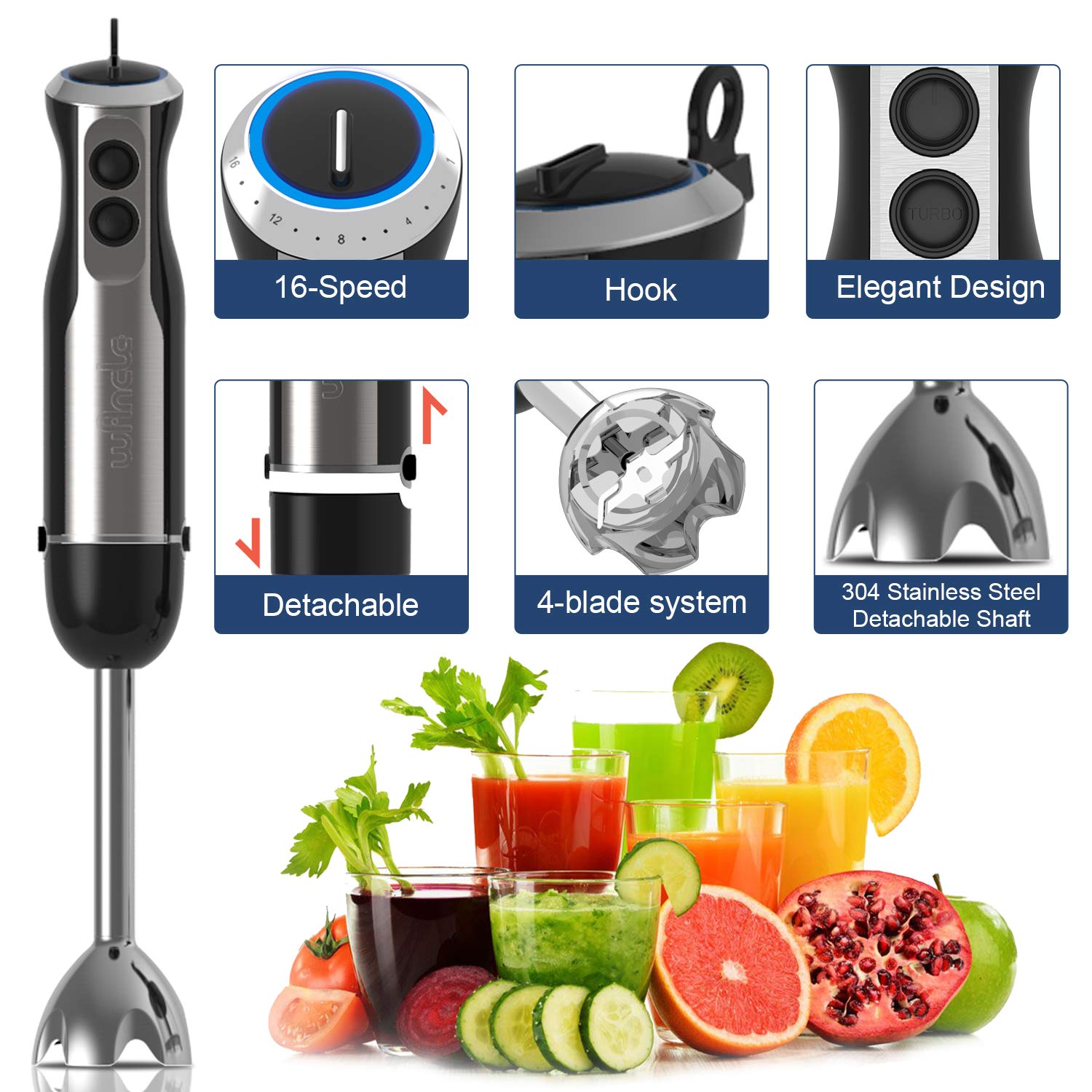 Wancle 1000W Blender ręczny za – Immersion Blender Stick recenzja i cena