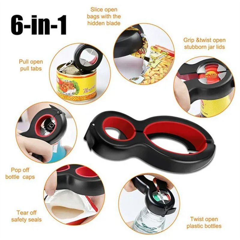 Otwieracz do butelek 6 w 1 Wie – Kitchen Gadgets Jar Openers recenzja i cena