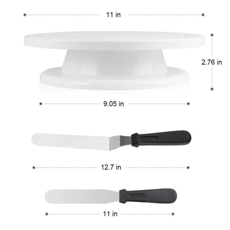 Zestaw gramofonów do ciast Gła – Cake Decorating Turntable recenzja i cena