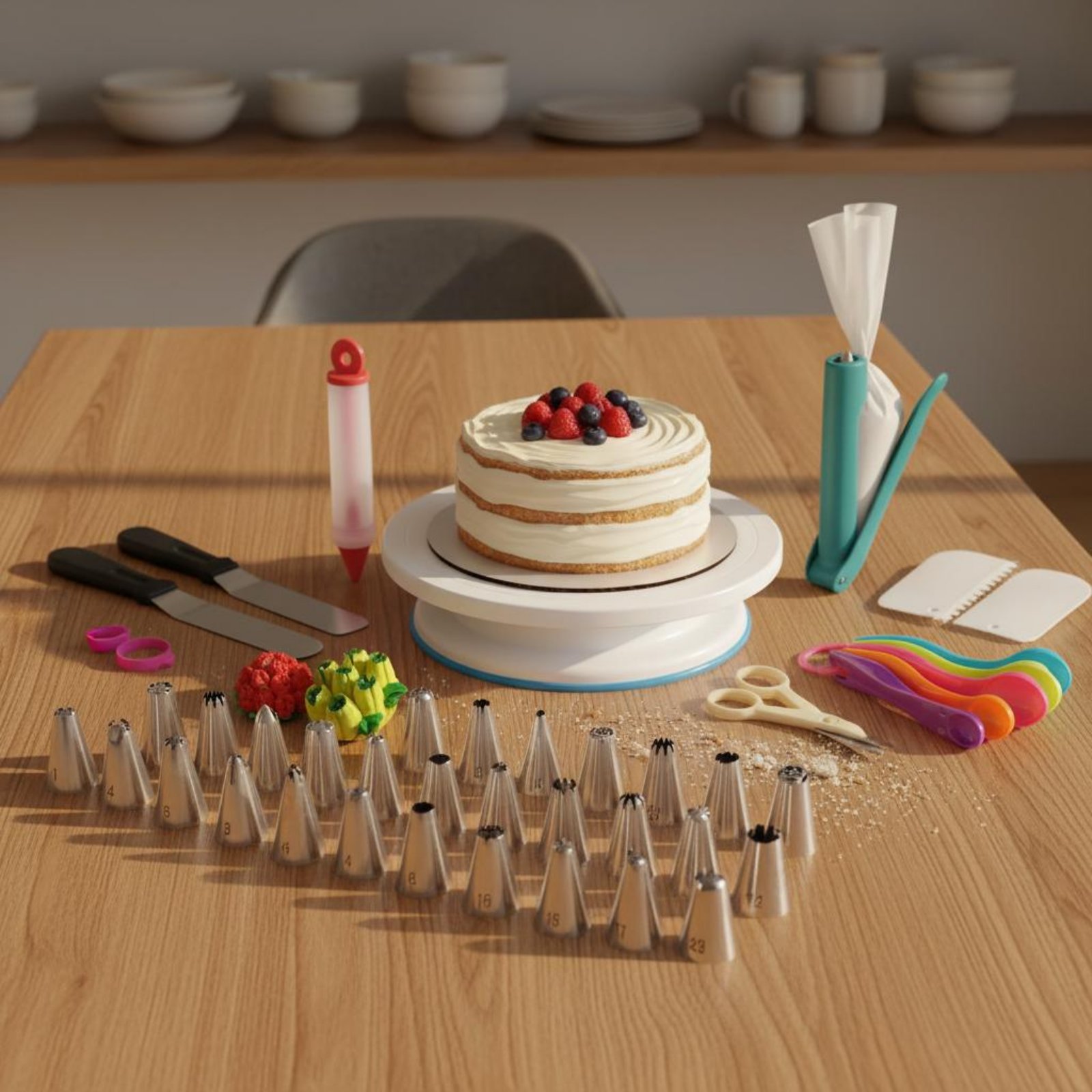 356-częściowy zestaw do dekoro – Cake Decorating Turntable recenzja i cena