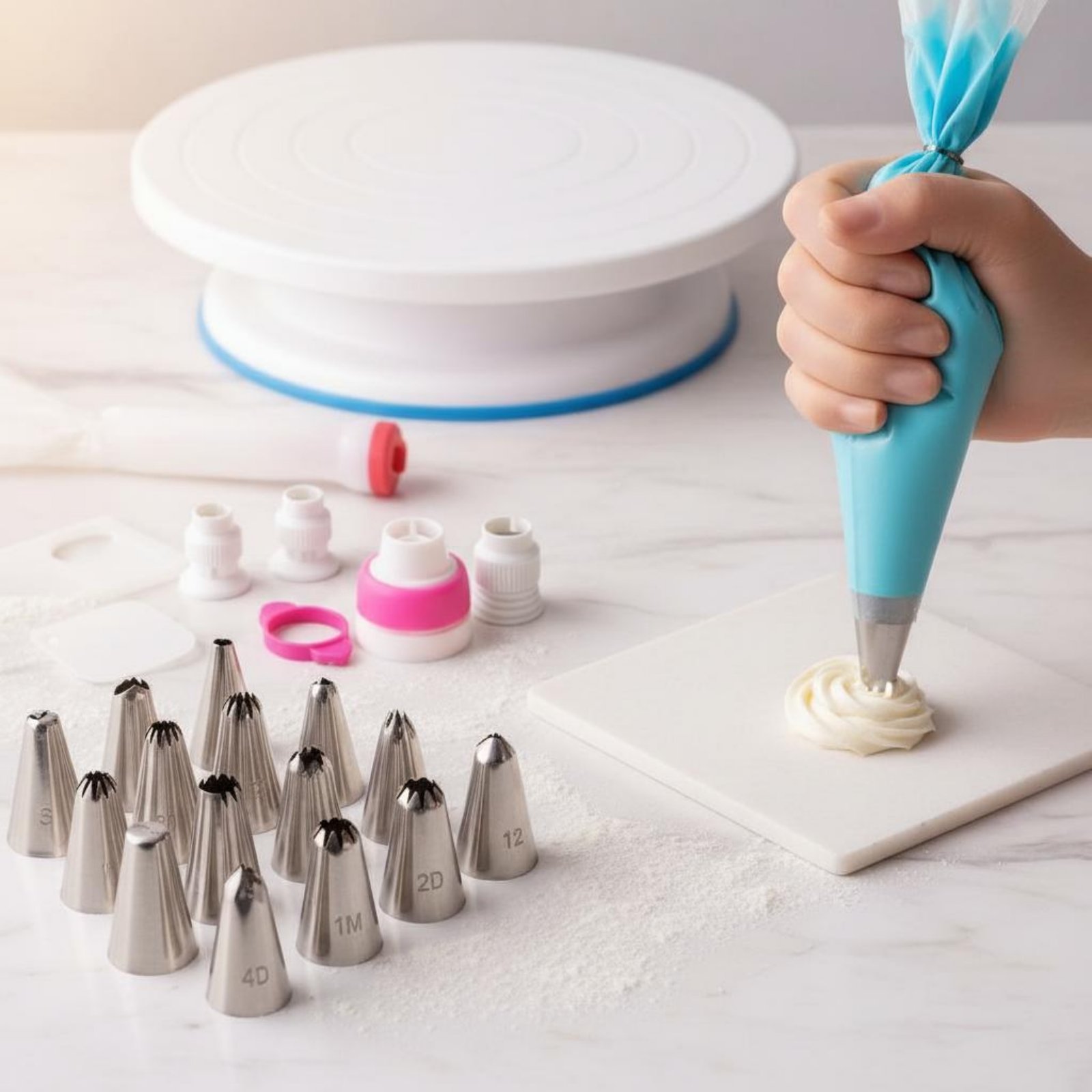 356-częściowy zestaw do dekoro – Cake Decorating Turntable recenzja i cena